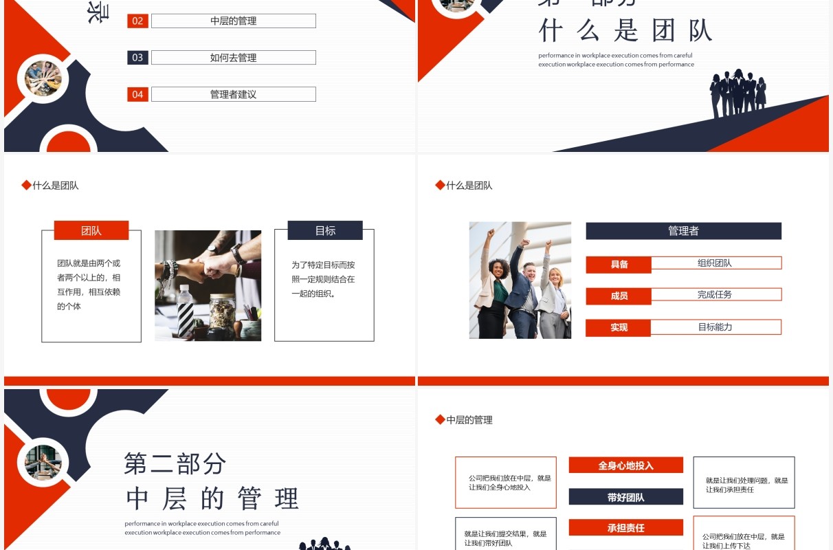 企业培训管理者如何带好团队动态PPT模板