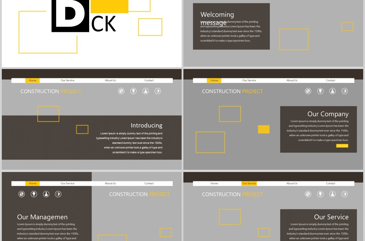 高端优质项目计划书产品展示公司介绍PPT模板图片排版设计DCK   Powerpoint Template
