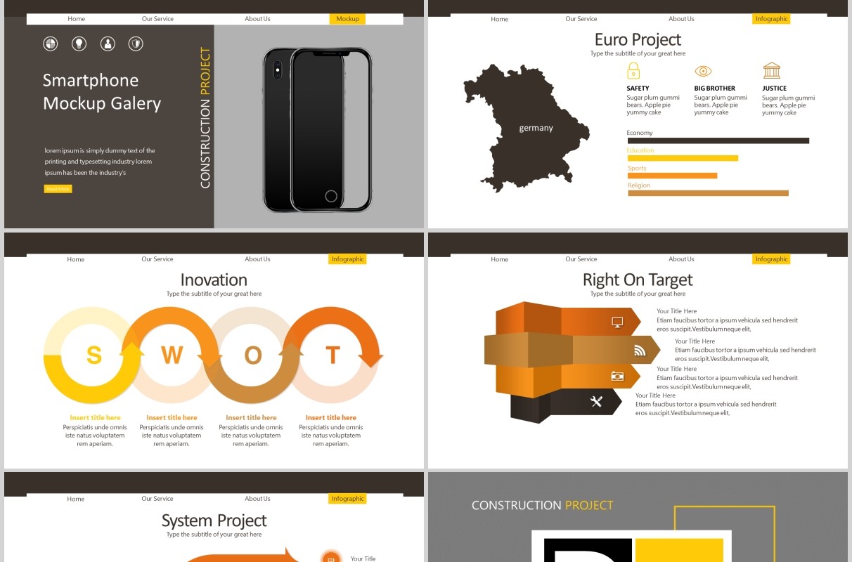 高端优质项目计划书产品展示公司介绍PPT模板图片排版设计DCK   Powerpoint Template