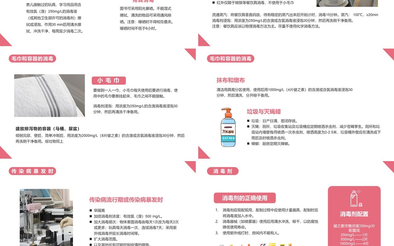 简约保育员消毒知识培训PPT模版
