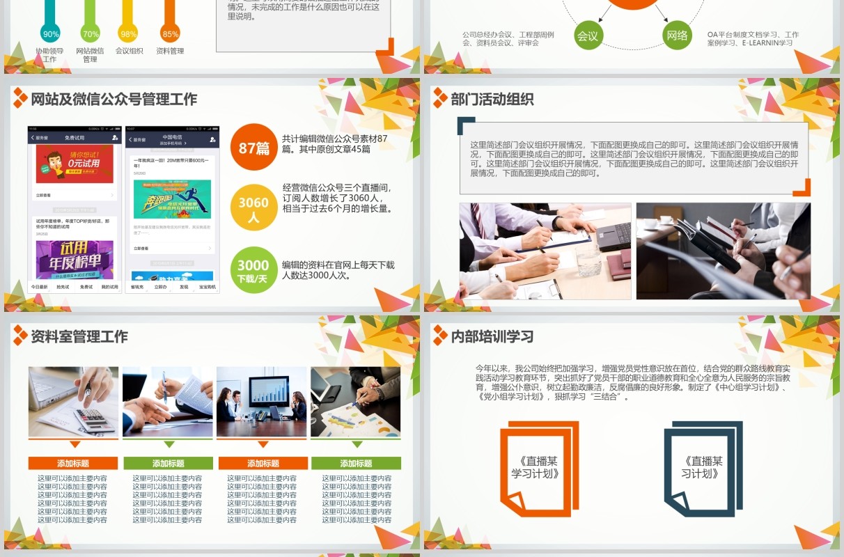 销售经理述职报告个人转正岗位竞聘PPT模板