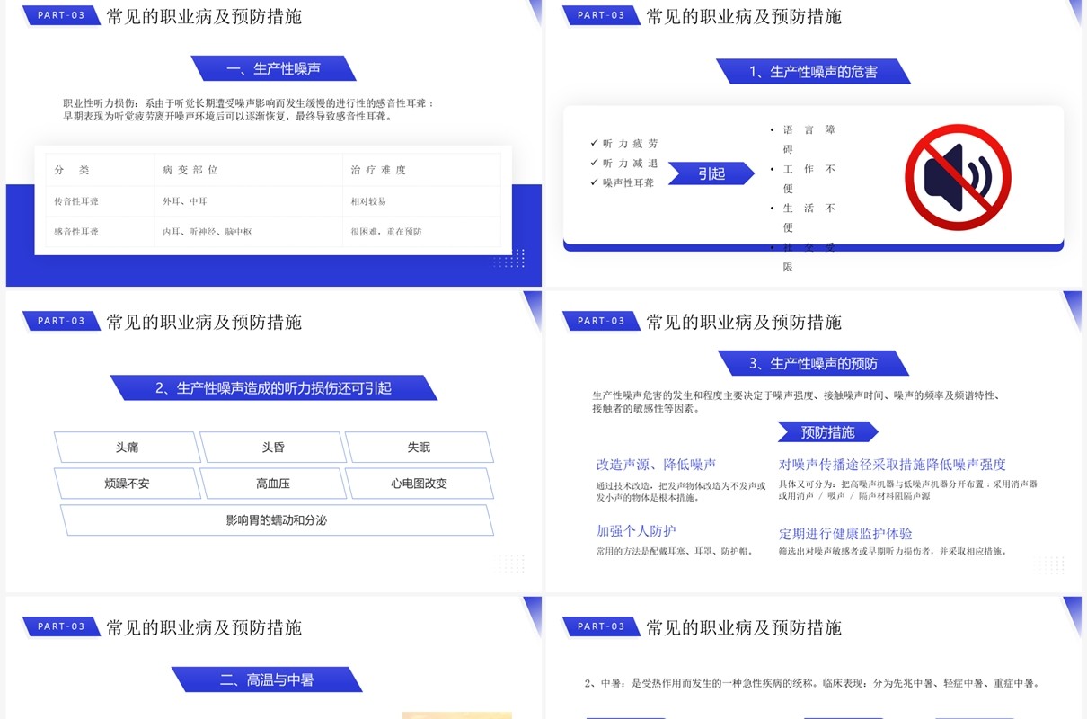 紫色简约风职业病防治专题讲座PPT模板