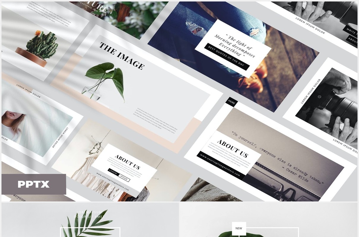 优雅高端作品展示PPT模板Elegant - Powerpoint Template