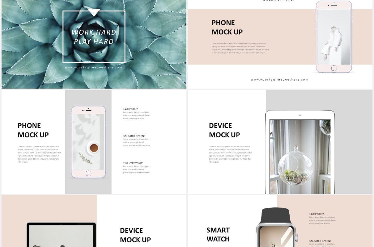 优雅高端作品展示PPT模板Elegant - Powerpoint Template