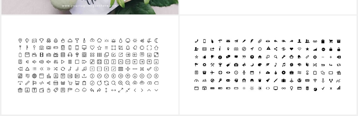 优雅高端作品展示PPT模板Elegant - Powerpoint Template