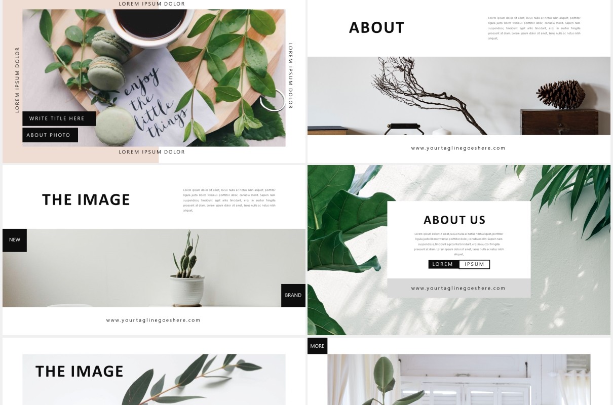 优雅高端作品展示PPT模板Elegant - Powerpoint Template