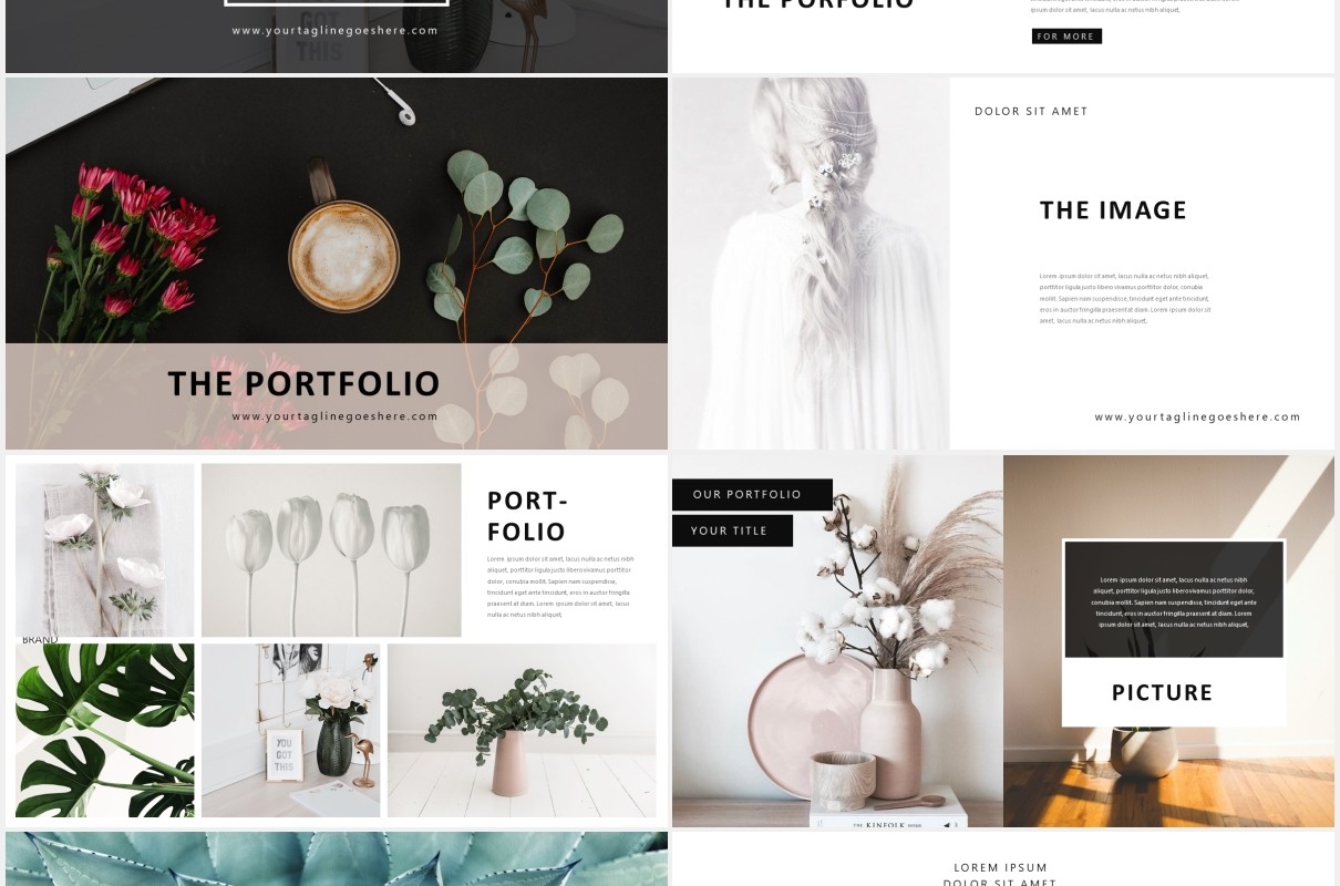 优雅高端作品展示PPT模板Elegant - Powerpoint Template