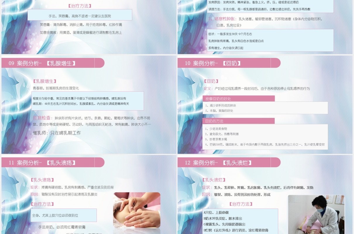 简约高级催乳师培训课程新生儿母婴护理PPT模板