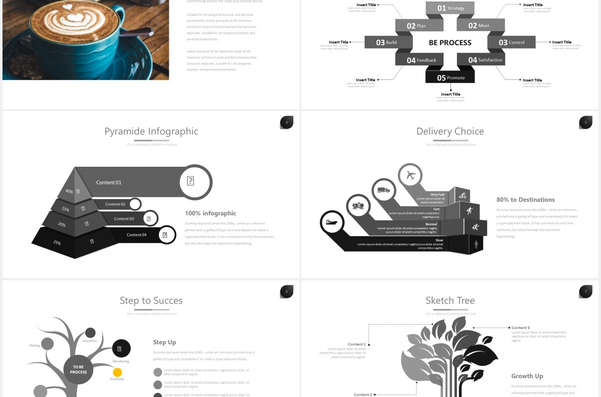 商务简约通用PPT素材模板ten powerpoint template