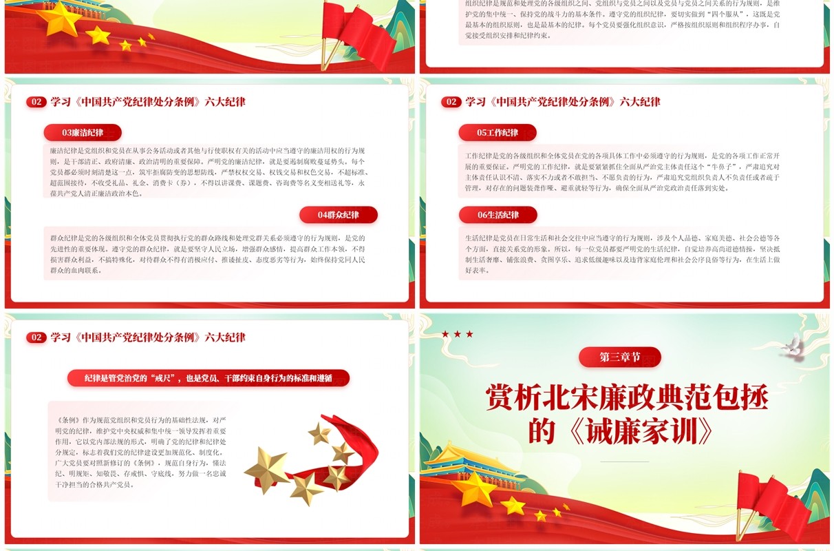 医院党纪学习教育道德讲堂树医廉党纪学习筑防线党课PPT模板