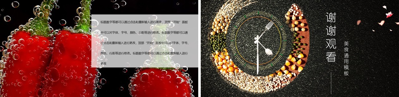 健康与饮食美食宣传介绍PPT模板