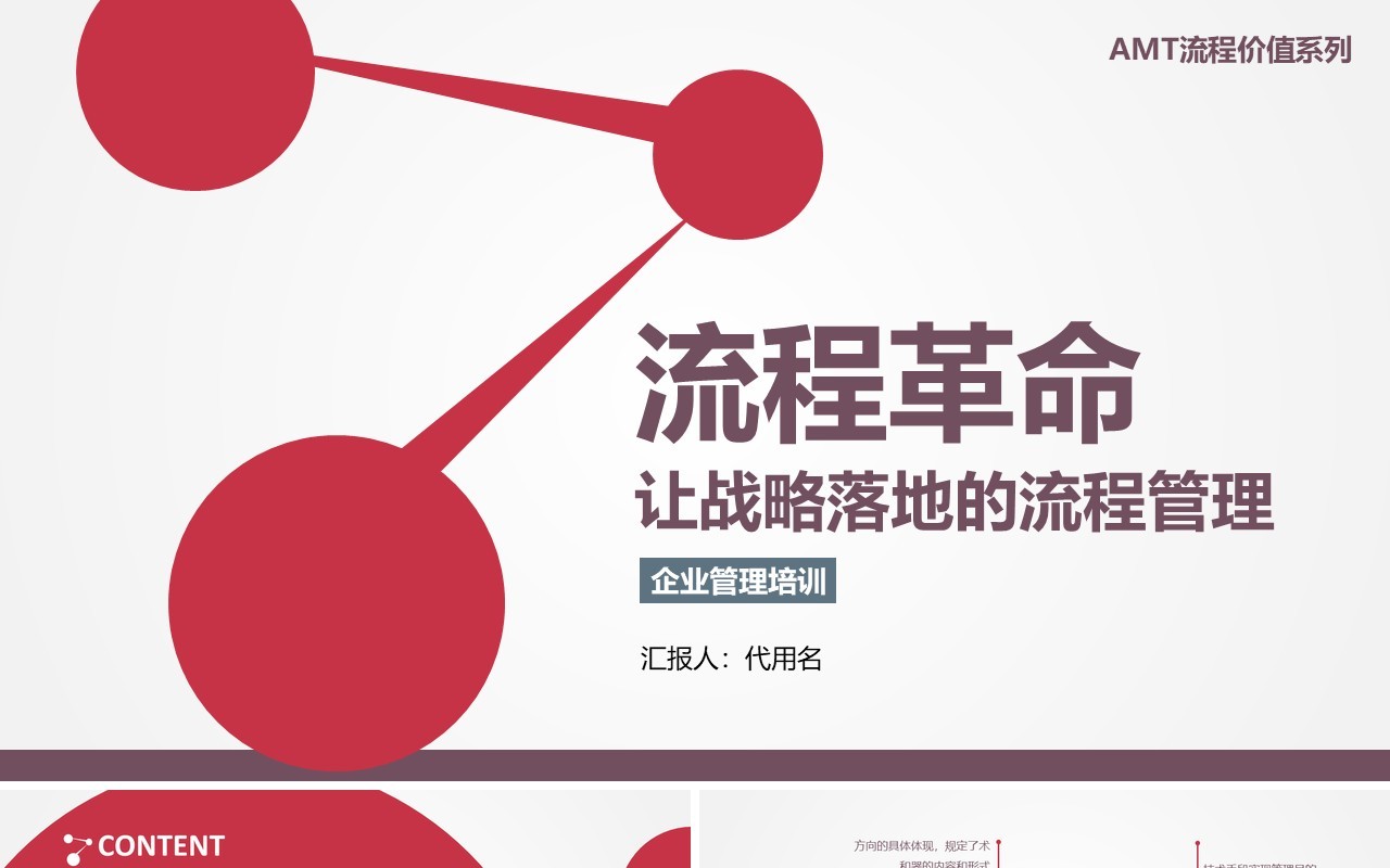 企业战略流程管理培训PPT模板