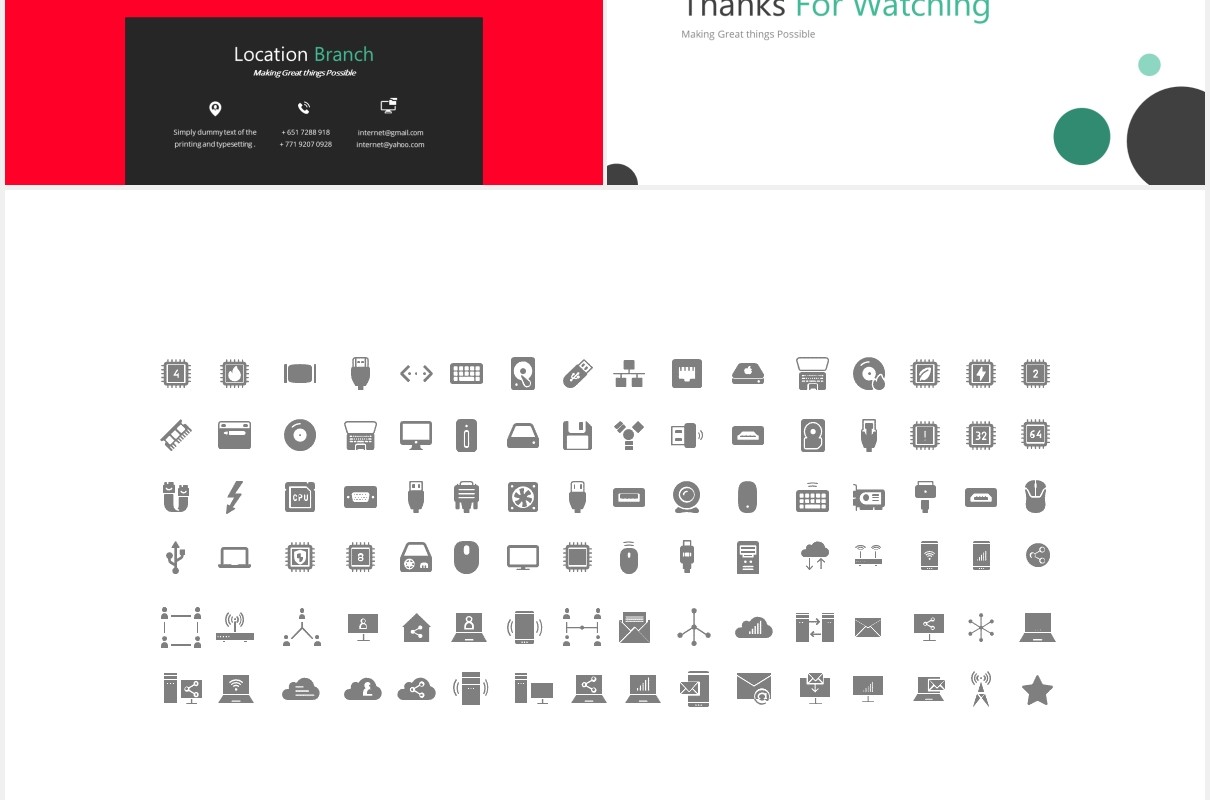 商务商业公司通用PPT图片排版设计素材ISP Powerpoint Presentation Template