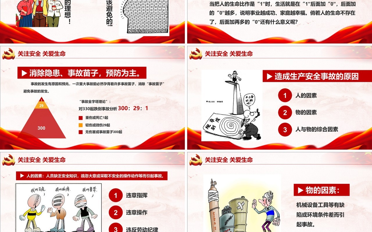 现代安全生产第一季PPT模板