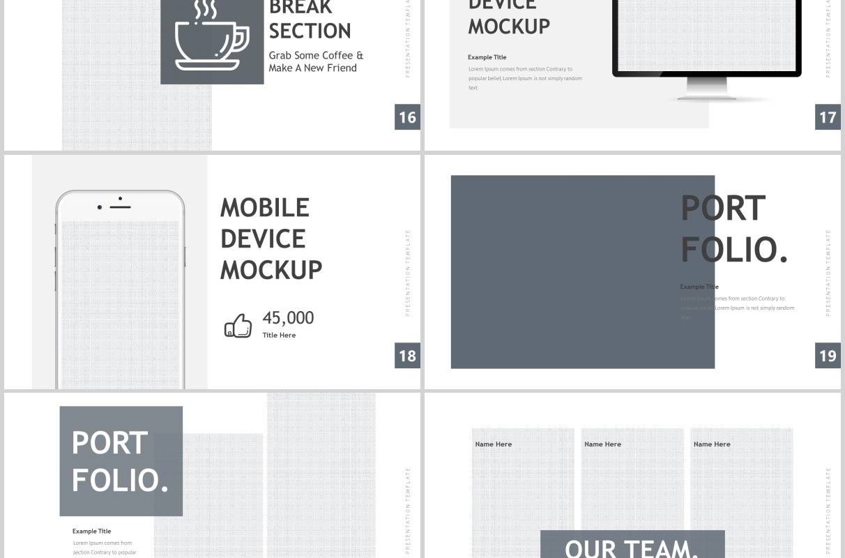 公司产品介绍竞品分析PPT版式模板Powerpoint Template