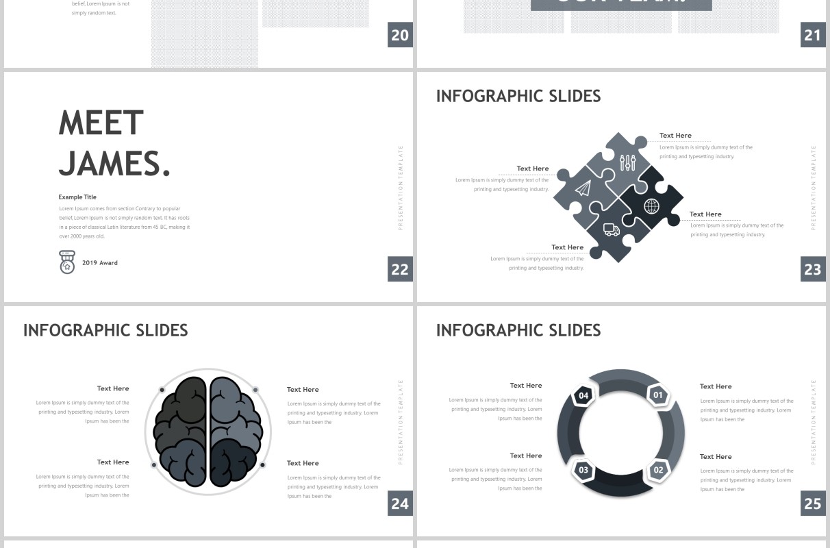 公司产品介绍竞品分析PPT版式模板Powerpoint Template