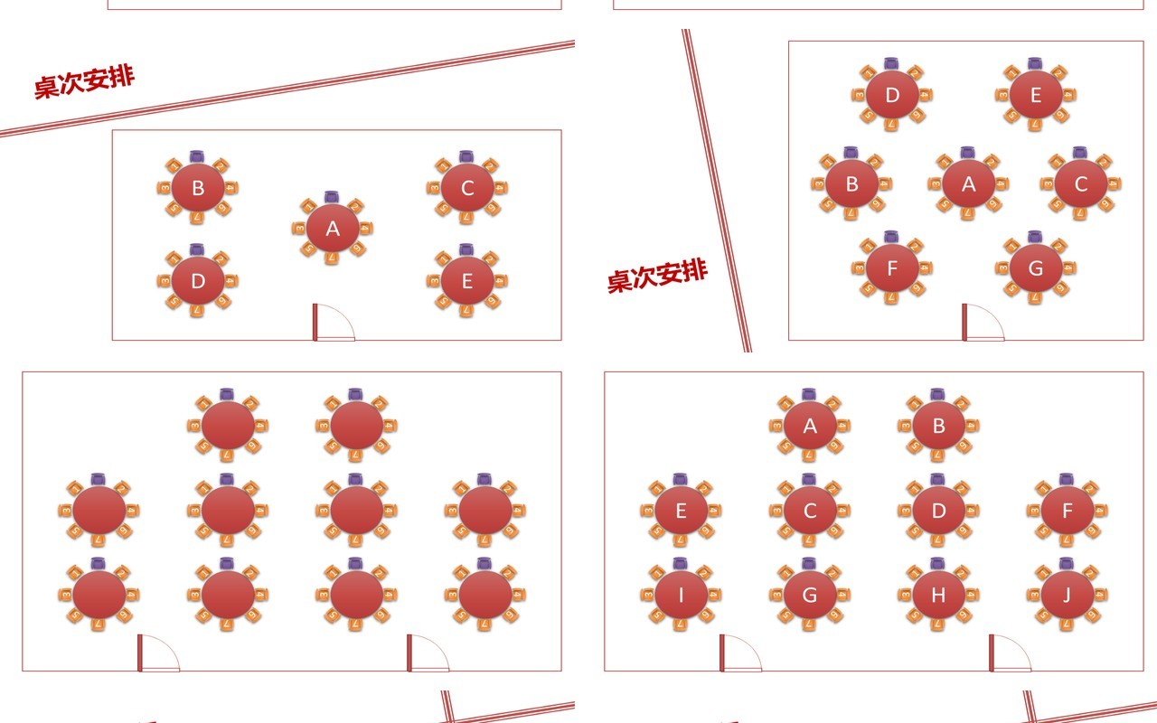 简约实用红色仪容仪表餐饮会面礼仪培训课件PPT模板