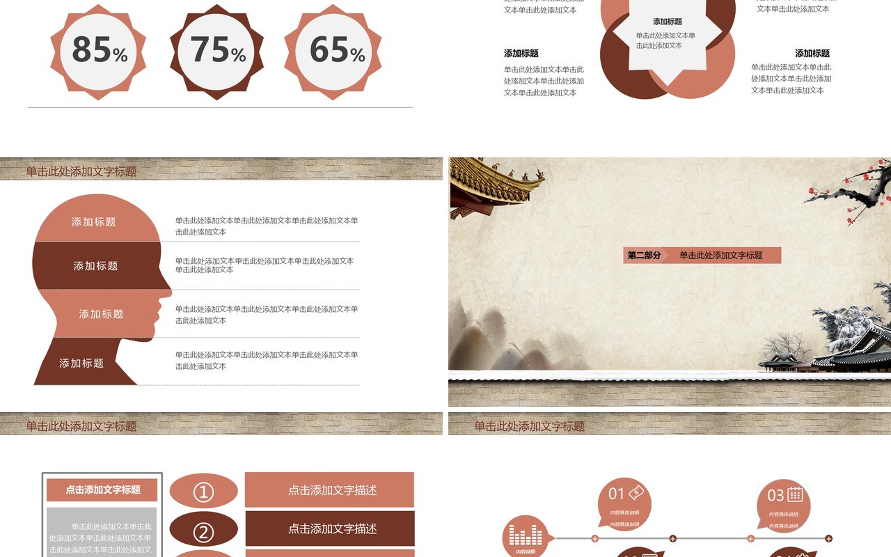 简约中医文化PPT模板