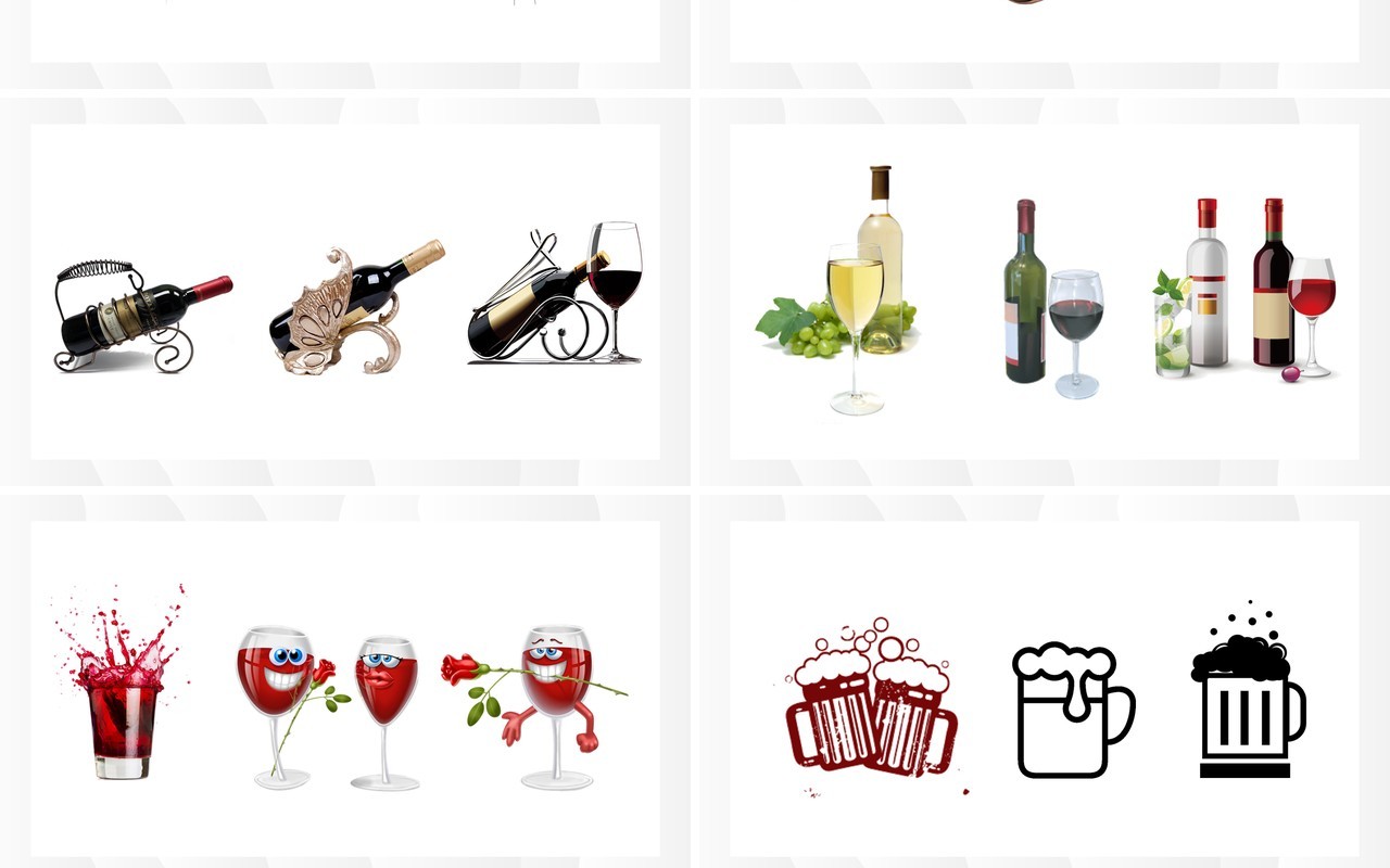 啤酒红酒素材PPT素材合集