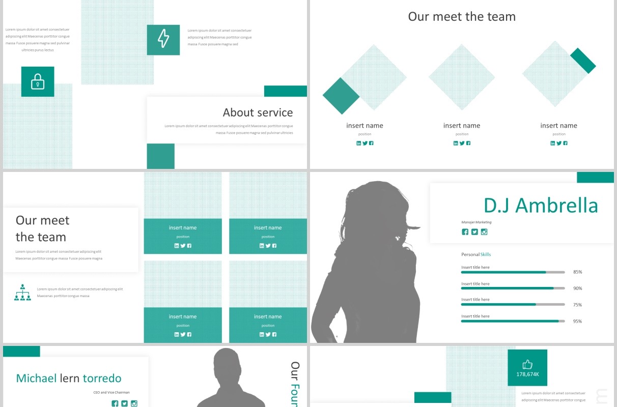 企业介绍产品宣传PPT模板版式设计Hetsinam - Powerpoint Template