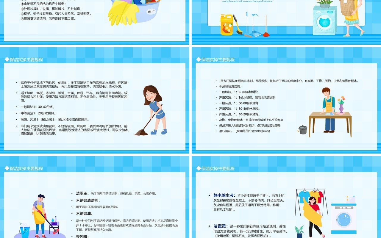 保洁实操培训动态PPT模板