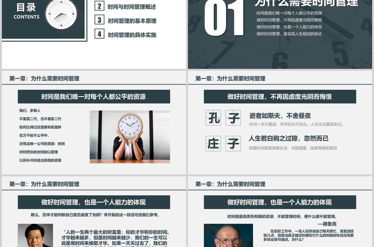时间管理培训人力资源培训课件PPT模板