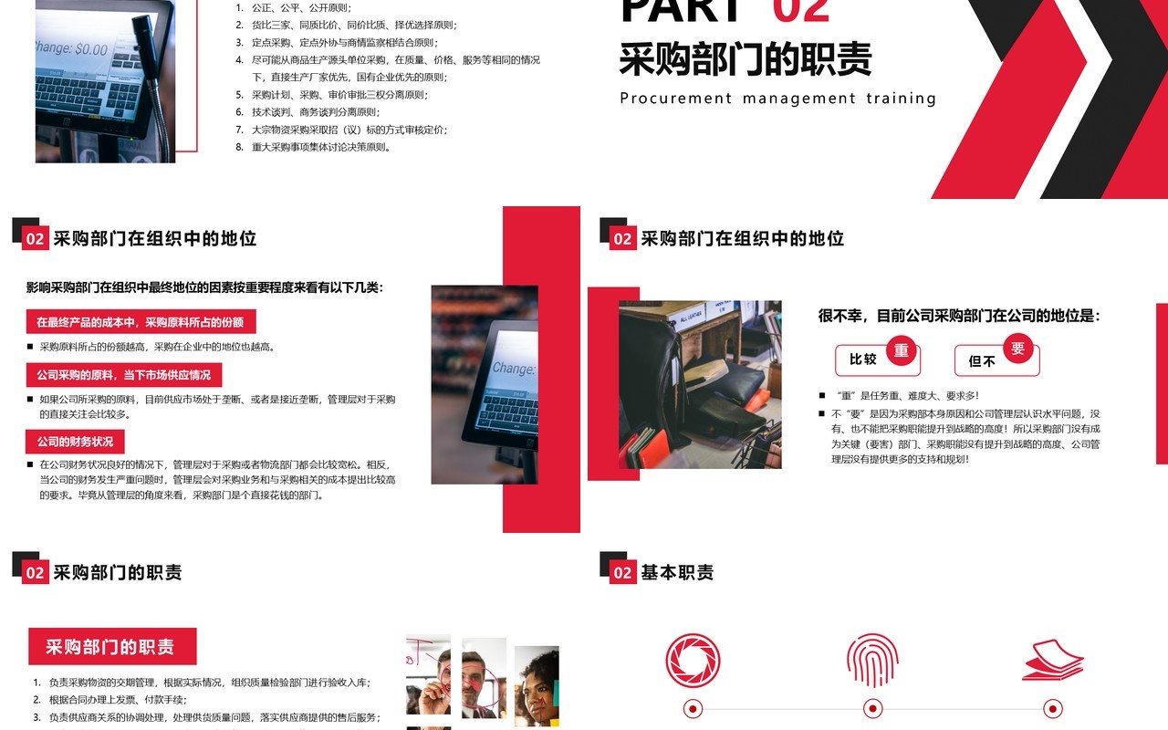 企业管理培训公司采购课件PPT模板