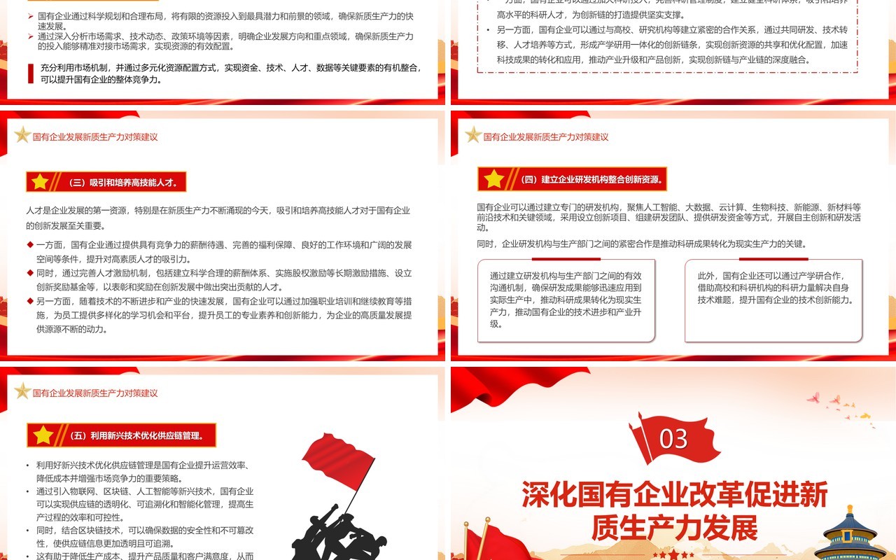 以新质生产力推动国有企业高质量发展PPT模板