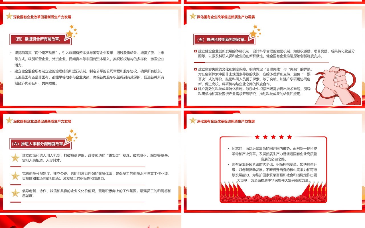 以新质生产力推动国有企业高质量发展PPT模板
