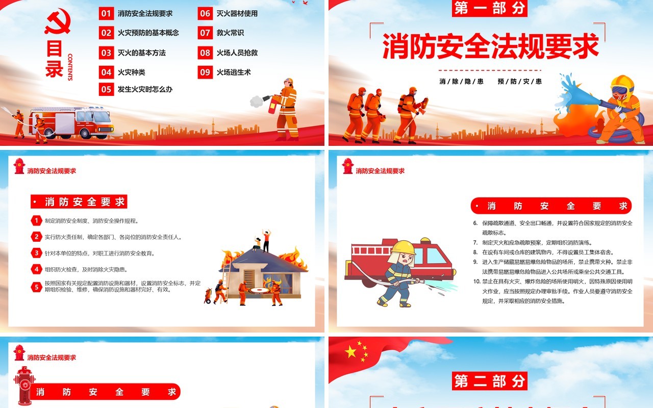 掌握消防常识提高自救能力PPT模板