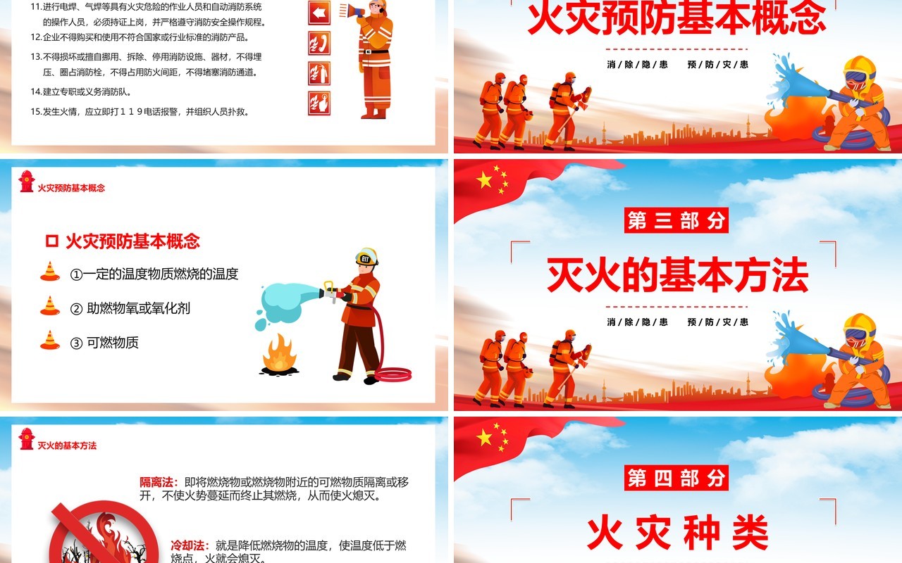 掌握消防常识提高自救能力PPT模板