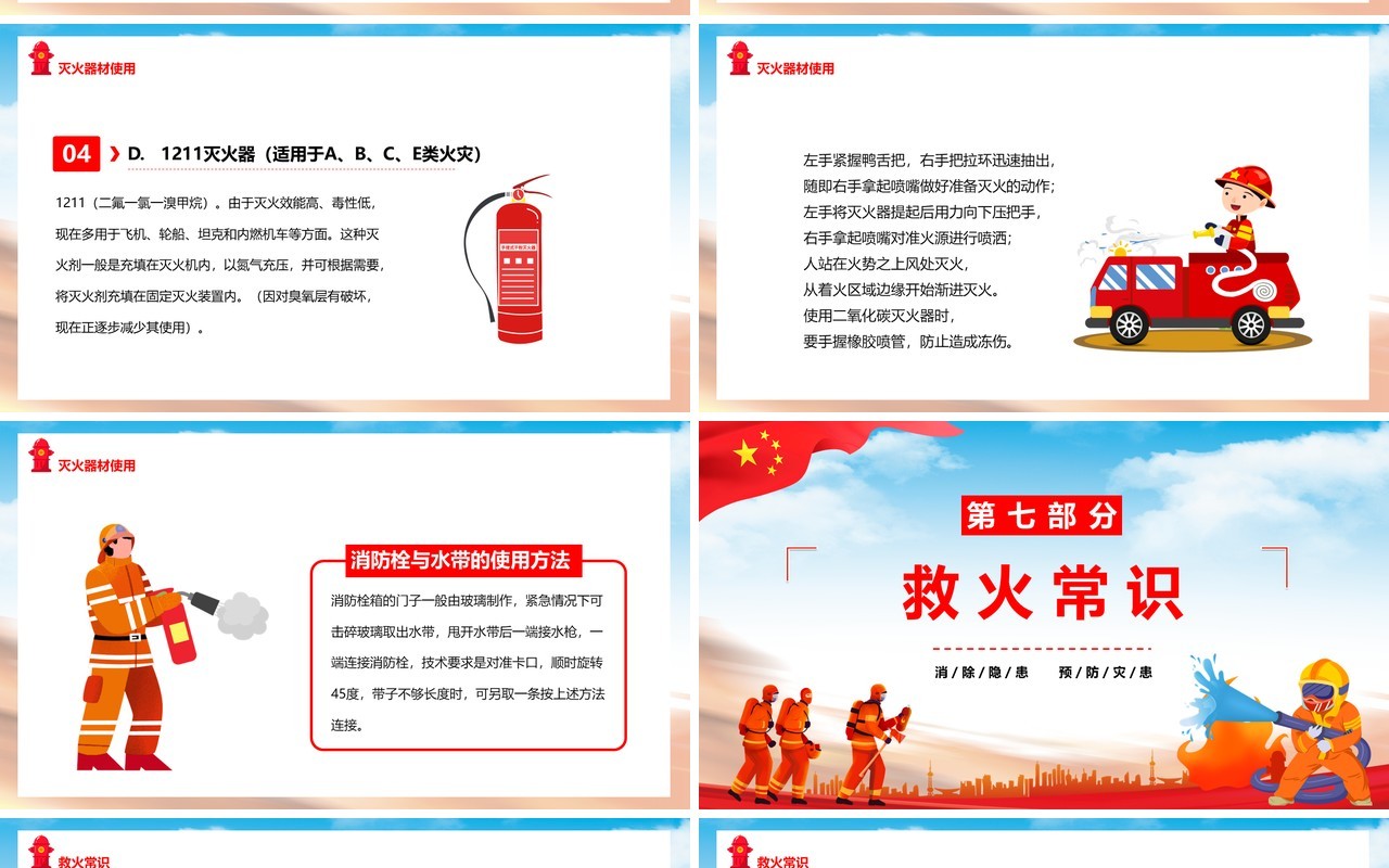 掌握消防常识提高自救能力PPT模板