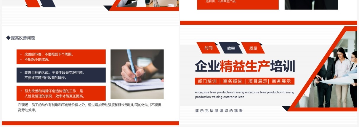 企业精益生产培训动态PPT模板