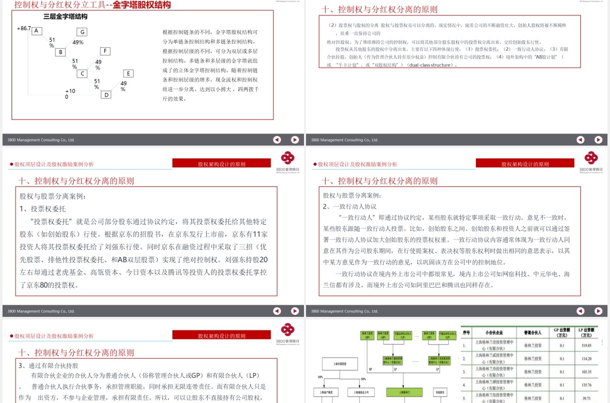 公司股权设计股权激励案例分析PPT模板