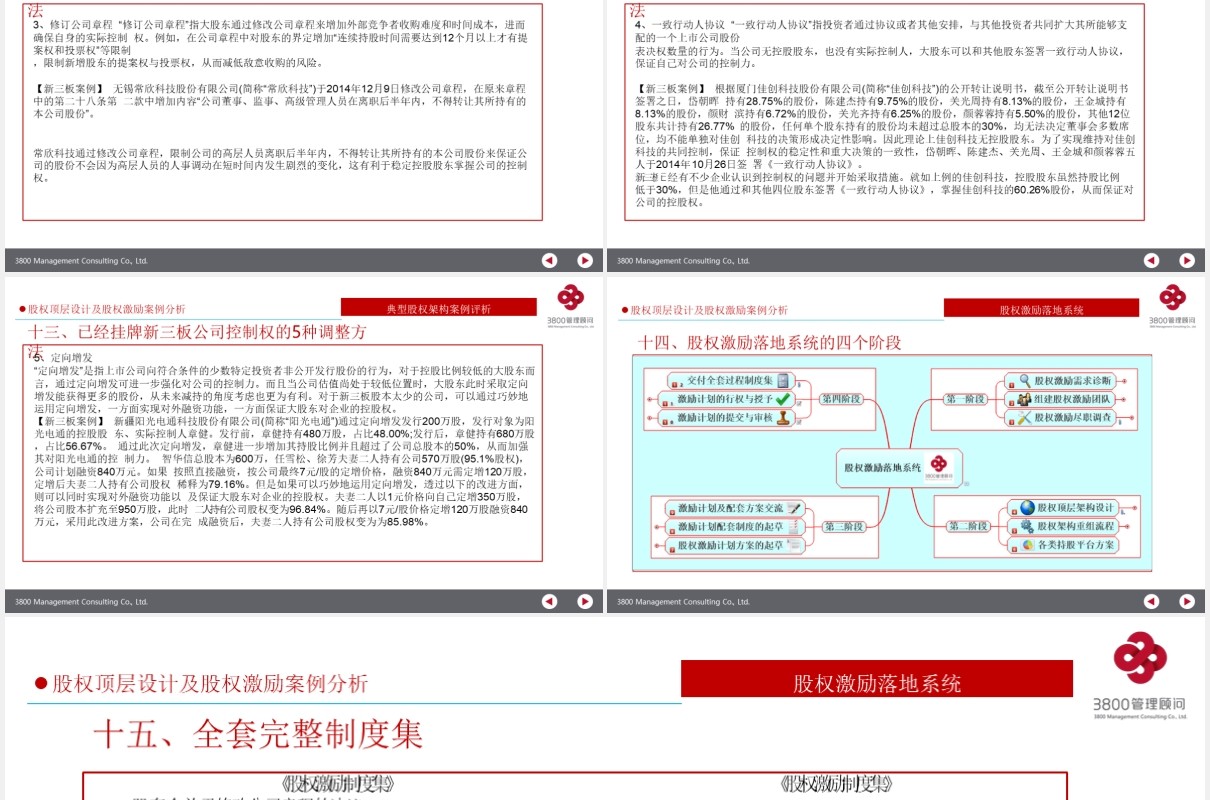 公司股权设计股权激励案例分析PPT模板