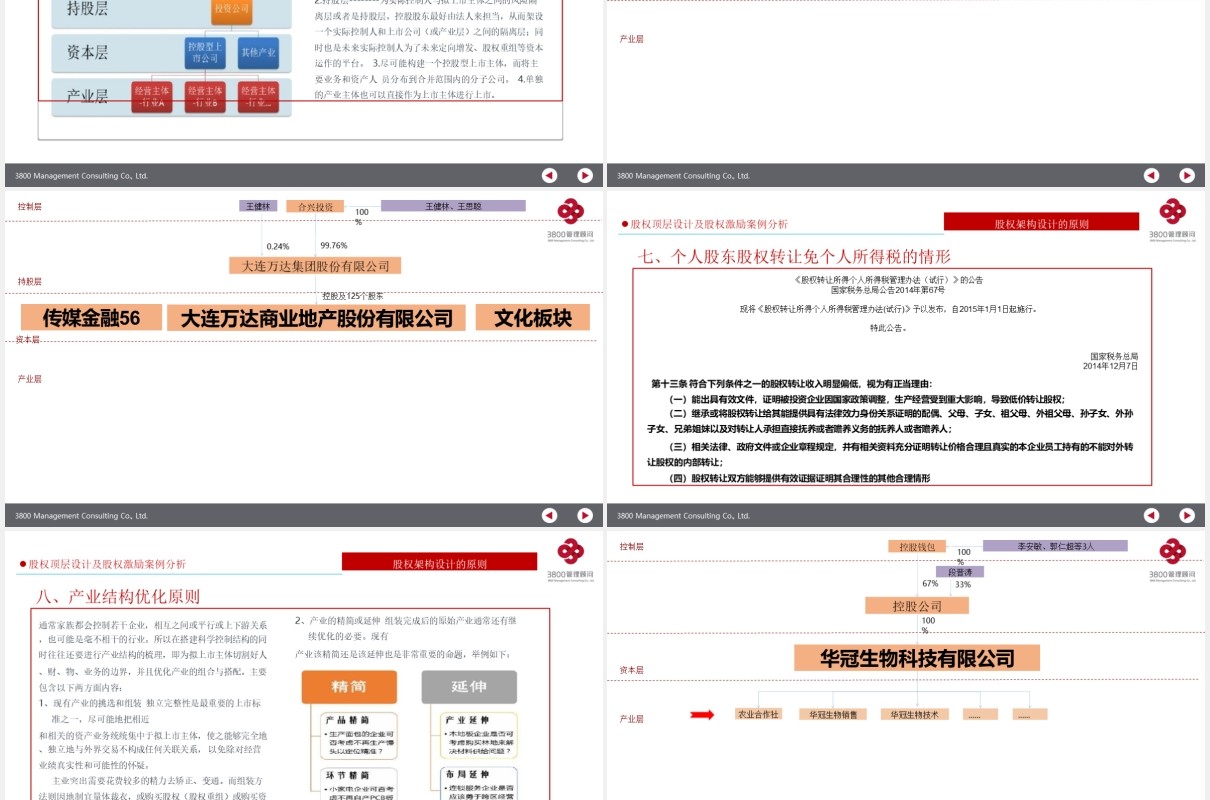 公司股权设计股权激励案例分析PPT模板