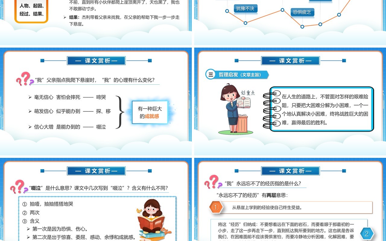 部编版七年级语文上册走一步再走一步课件PPT模板