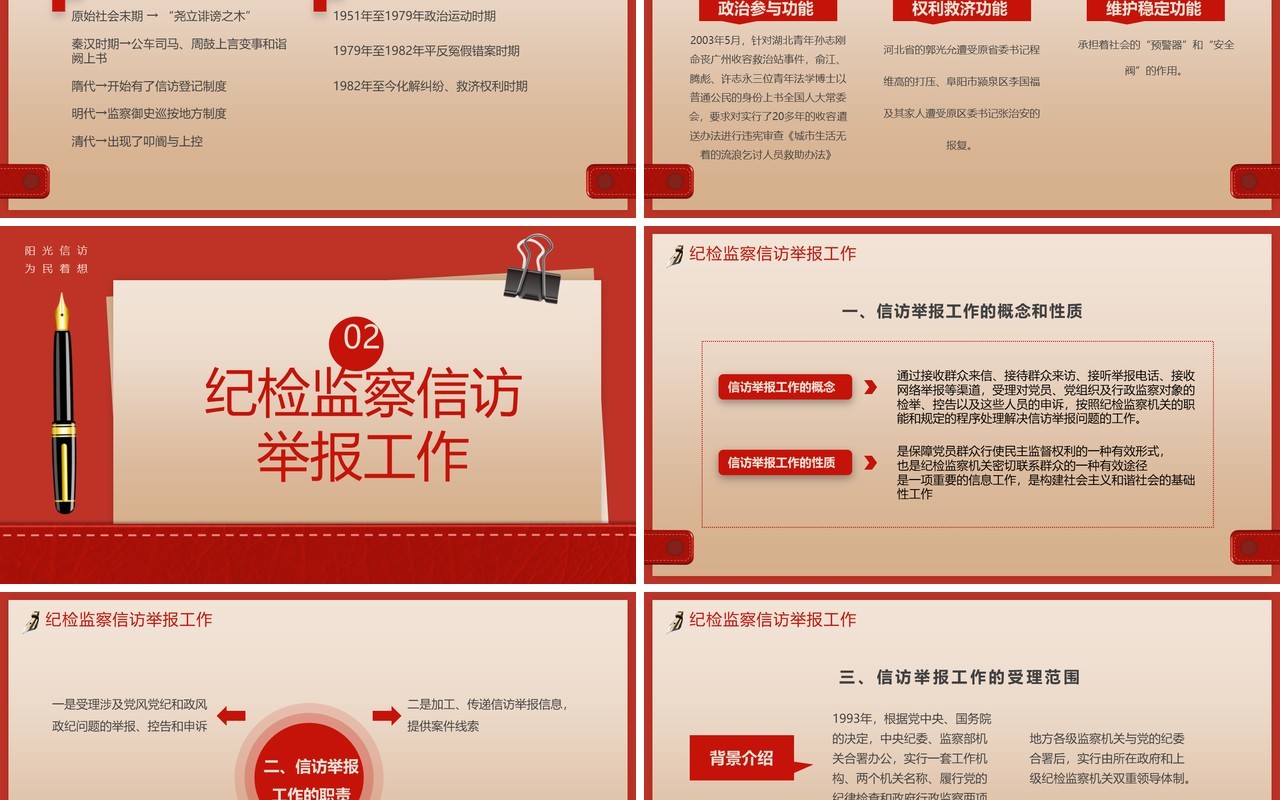 红色信访工作合规流程专题培训PPT模板