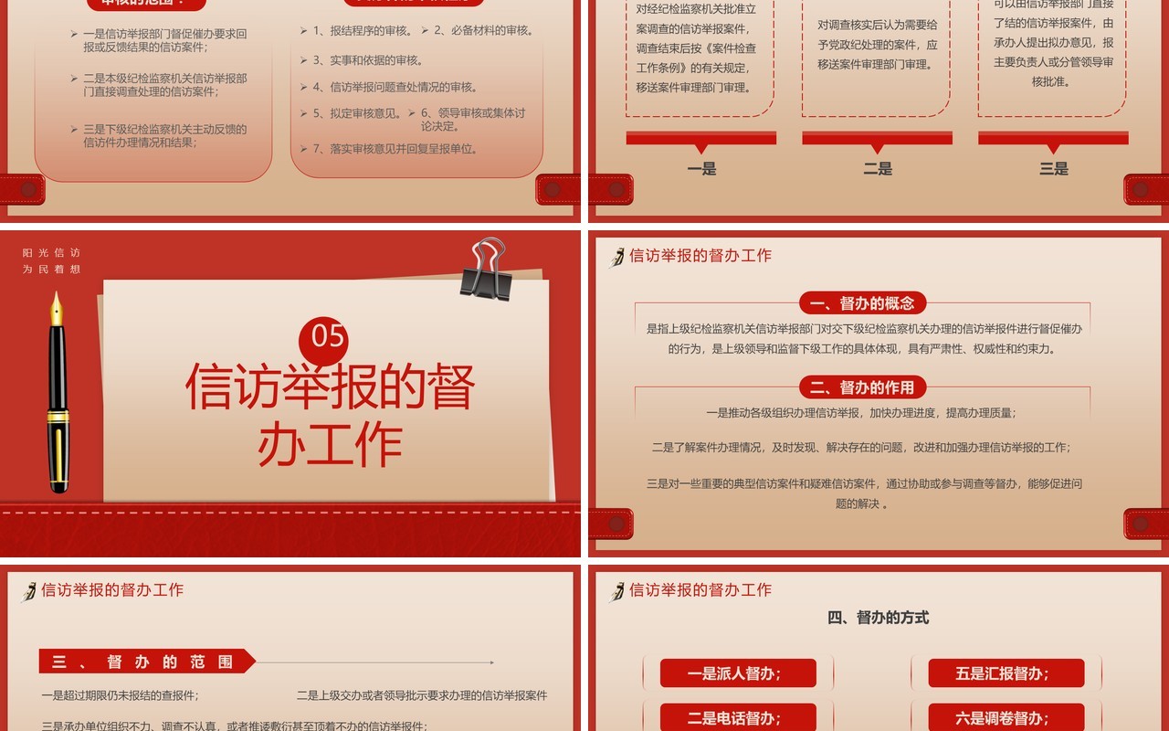 红色信访工作合规流程专题培训PPT模板
