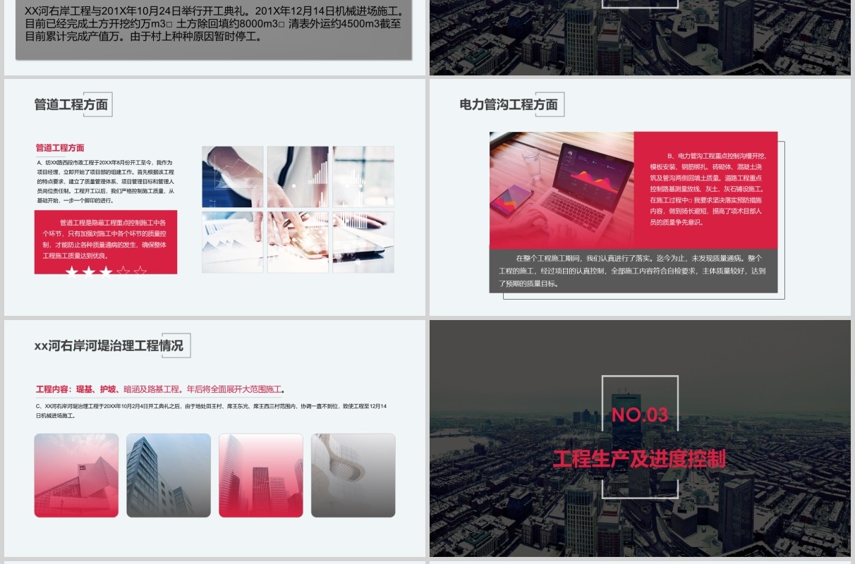公司项目管理年终总结范文PPT模板