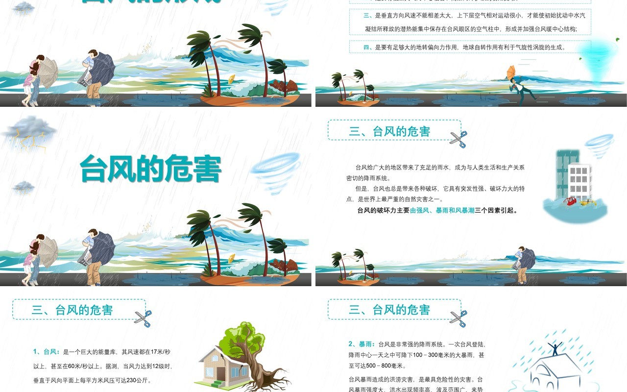 预防台风来袭安全教育培训PPT模板