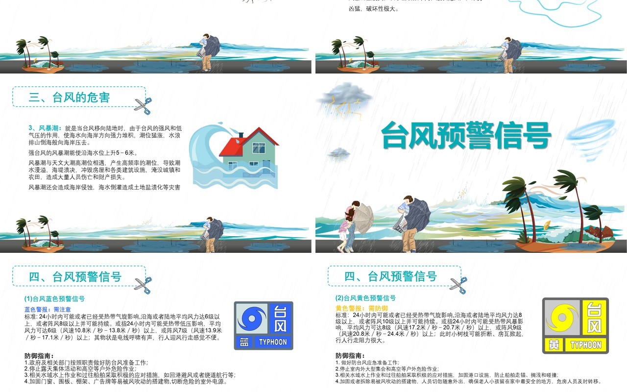 预防台风来袭安全教育培训PPT模板