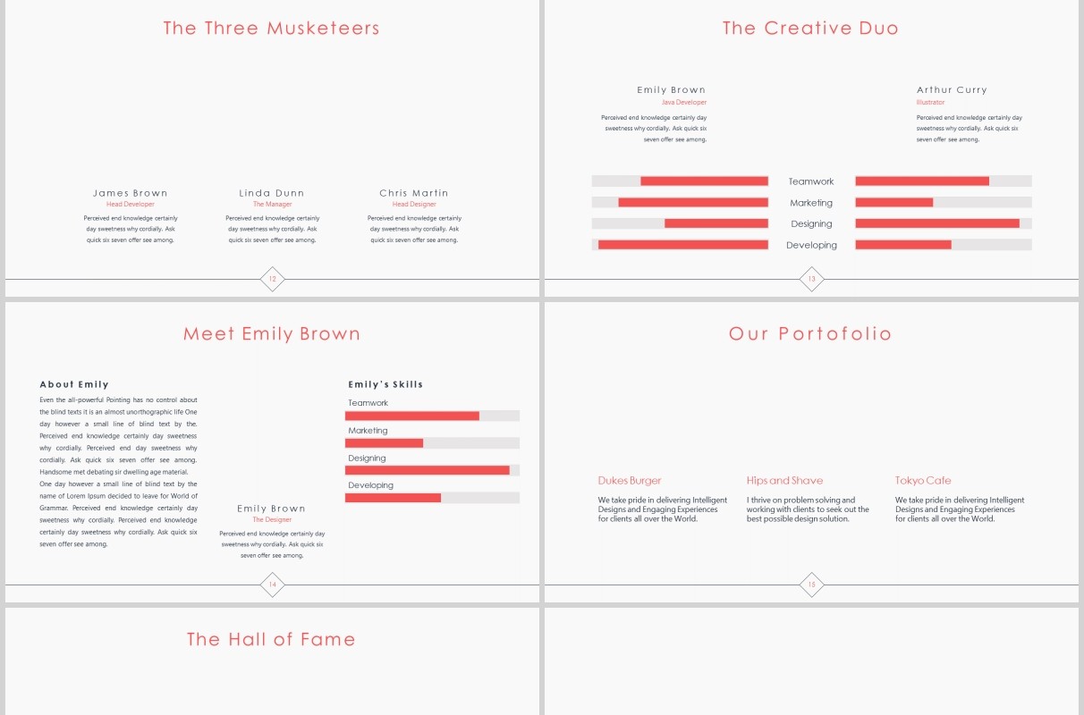 浅色简约工作汇报PPT计划总结通用模板版式设计Namina Powerpoint Template