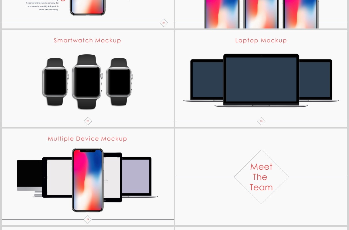 浅色简约工作汇报PPT计划总结通用模板版式设计Namina Powerpoint Template