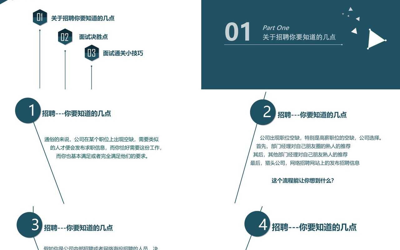 面试技巧PPT模板1