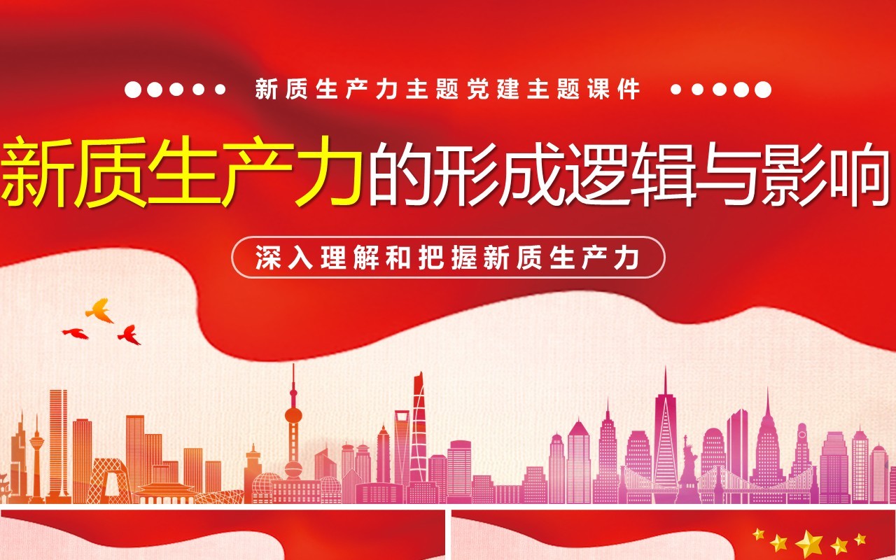 新质生产力的形成逻辑与影响PPT模板
