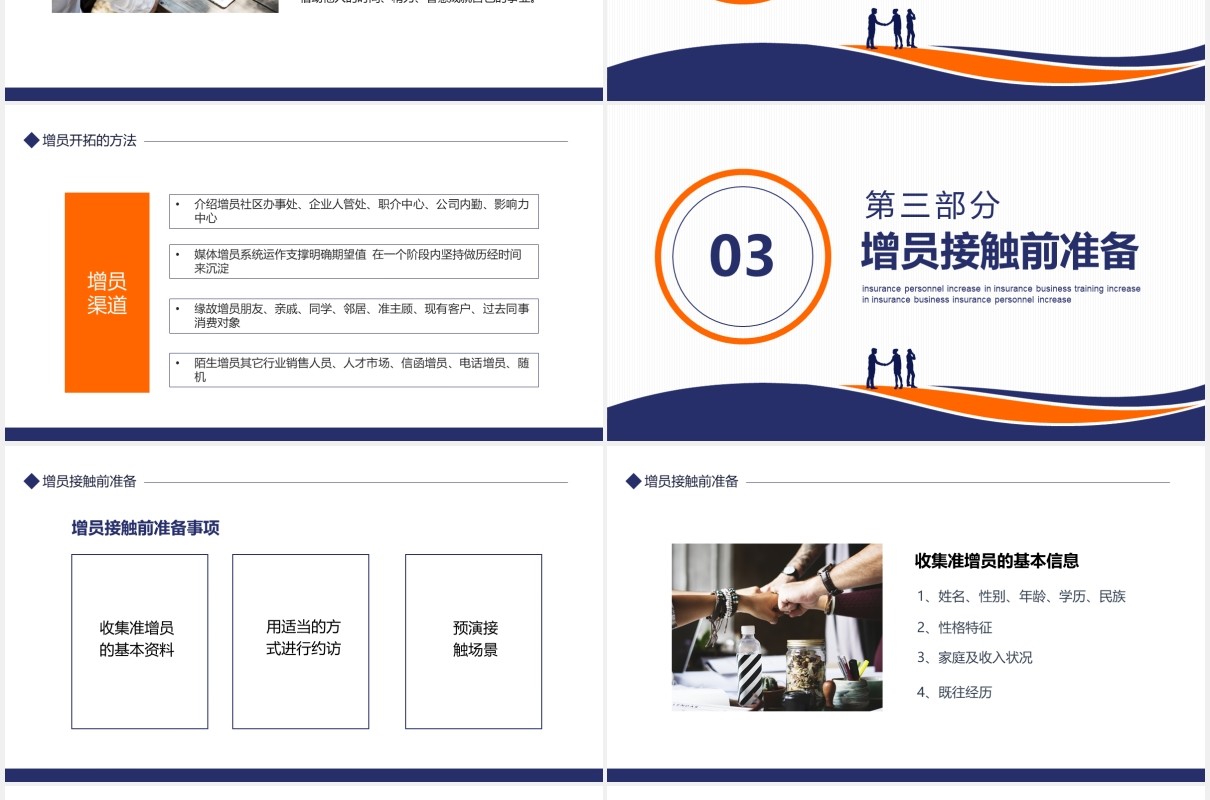 商务风保险增员保险业务培训动态PPT模板