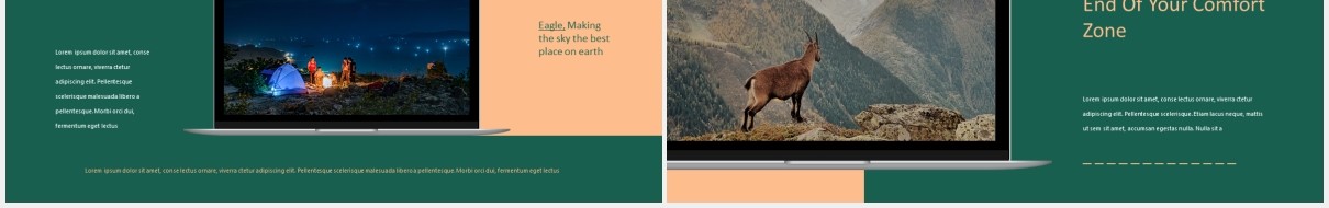 户外旅游探险PPT模板eagle adventure powerpoint template