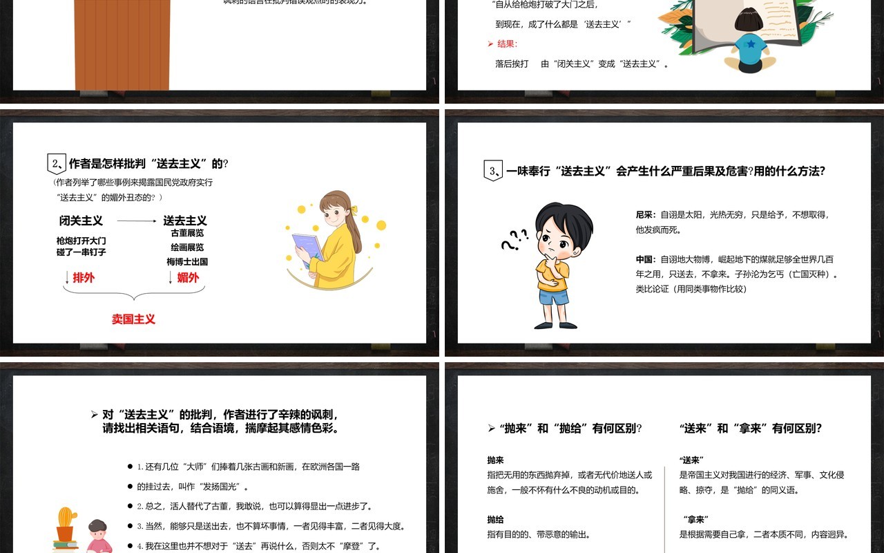 部编版高中语文必修四拿来主义课件PPT模板