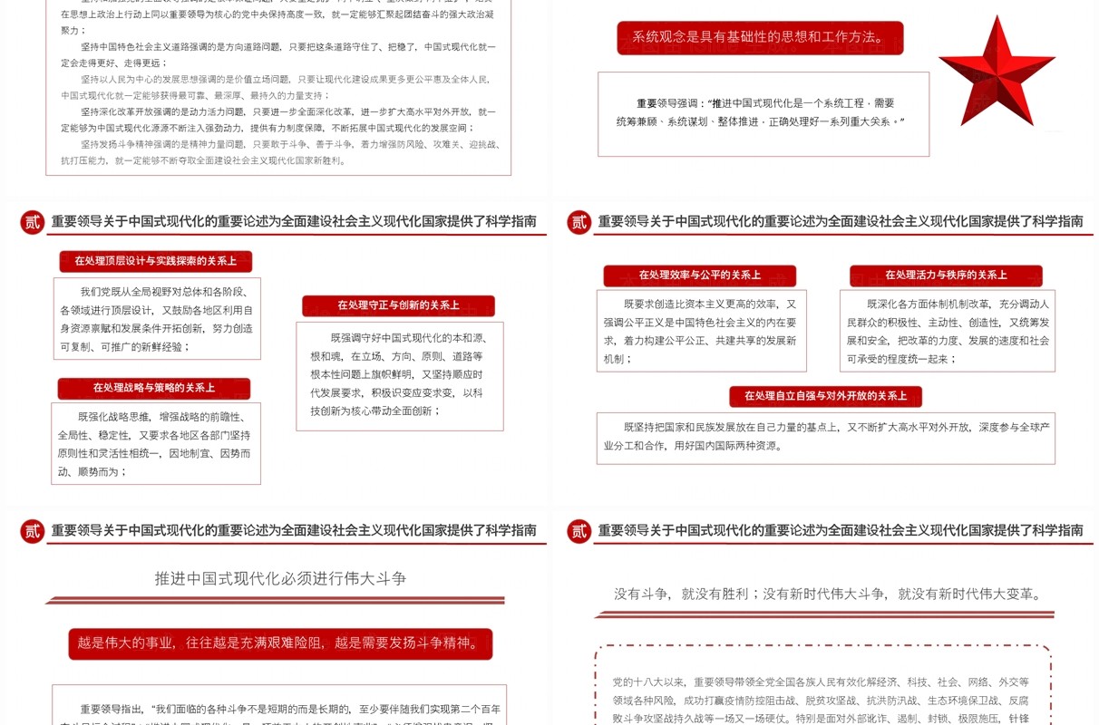 红色党政风助推中国式现代化奋勇前进PPT模板